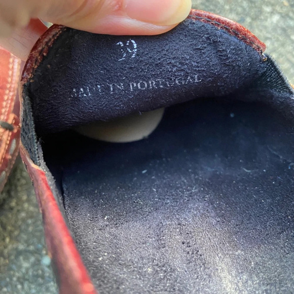 1803 Made in Portugal Leather Nome Loafers Sz 39/ usa sz 8 - Picture 8 of 9